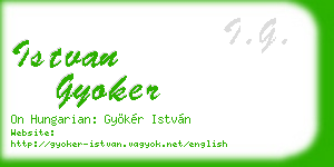 istvan gyoker business card