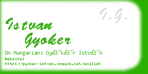 istvan gyoker business card